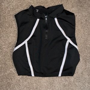 Black Top With White Stripes